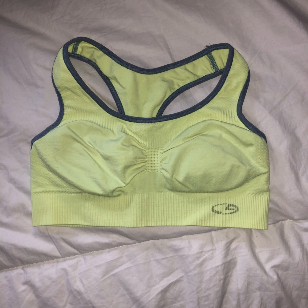 Neon sports bra